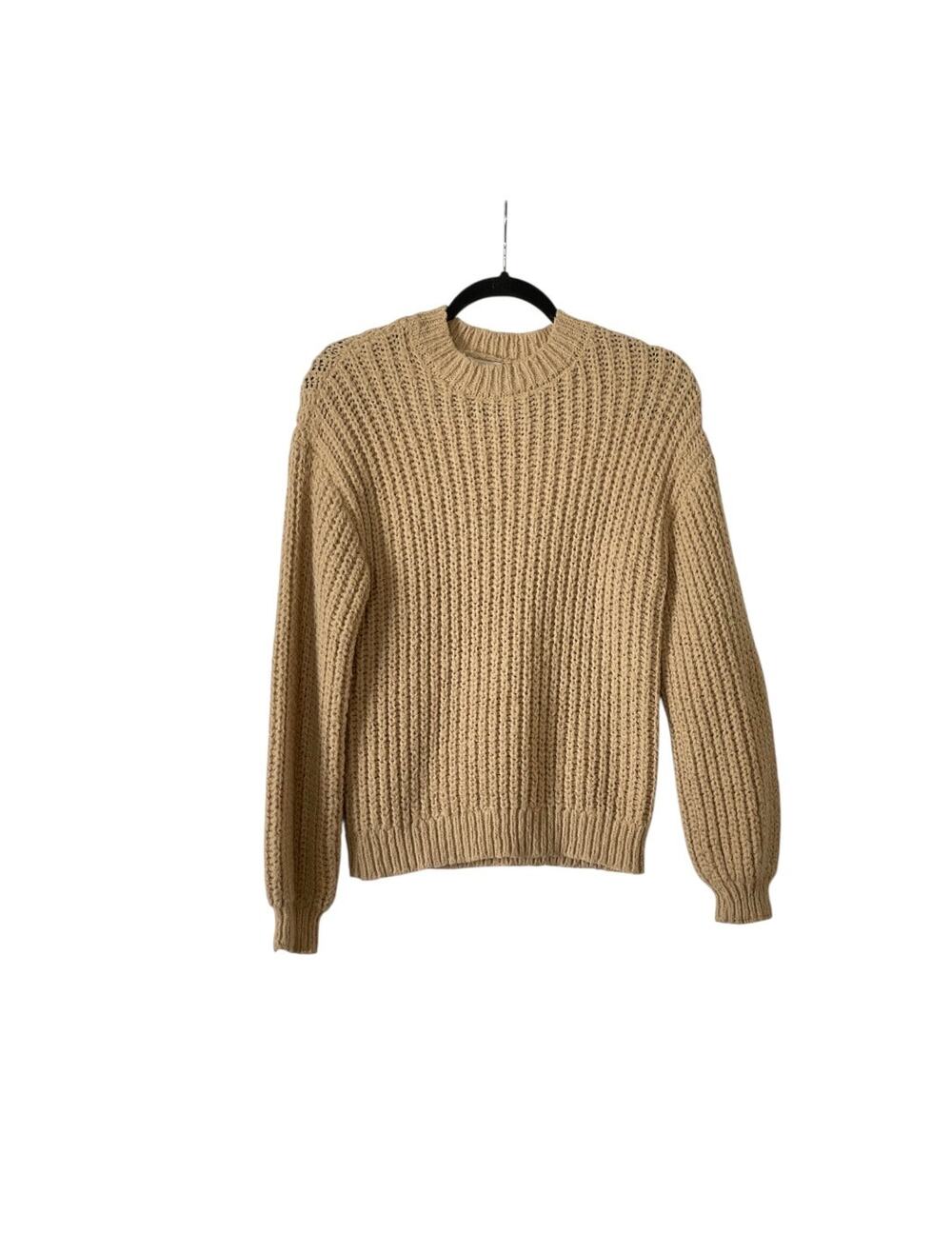 Forever 21 With Purpose Ladies Knit Sweater Camel Color Size Small